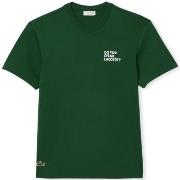 T-paidat & Poolot Lacoste  T-Shirt TH0133 - Vert  EU S