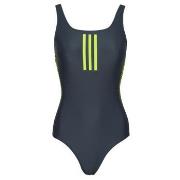 yksiosainen uimapuku adidas  3-Stripes Graphic V-Back Swimsuit  DE 34