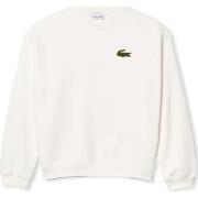 Svetari Lacoste  Loose Fit Badge Accent Sweatshirt - Blanc  EU M