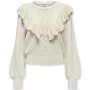 Neulepusero Only  Cherry LS Ruffle Knit - Birch  EU S