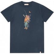 T-paidat & Poolot Rvlt Revolution  Regular T-Shirt 1333 HIK - Navy  EU...