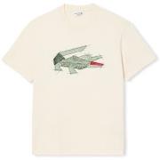 T-paidat & Poolot Lacoste  T-Shirt TH3603 - Blanc  EU M