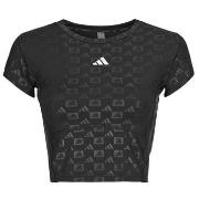 Lyhythihainen t-paita adidas  Hyperglam Training Emboss T-Shirt  EU S