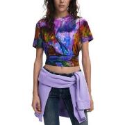 Lyhythihainen t-paita Desigual  TS_YELLOWSTONE 25SWTK89  EU S