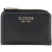 Lompakot Guess  LAUREL SLG SMALL ZIP BLACK Noir  Yksi Koko