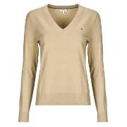 Neulepusero Tommy Hilfiger  CO JERSEY STITCH LS V-NK SWEATER  EU S