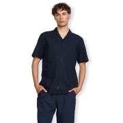 Pitkähihainen paitapusero Rvlt Revolution  Cuban Shirt - Navy  EU S