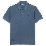 T-paidat & Poolot Lacoste  Classic Fit L1212 Wash Effect Polo - Blue  ...