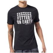 Lyhythihainen t-paita Reebok Sport  Crossfit Fittest ON Earth Tee  EU ...