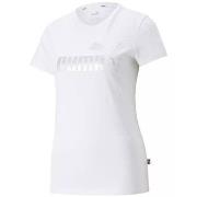 Lyhythihainen t-paita Puma  Ess Metallic Logo Tee  EU M