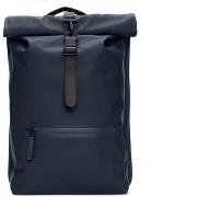 Reppu Rains  NAVY ROLTOP RUCKSACK  Yksi Koko