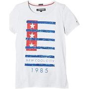 Lyhythihainen t-paita Tommy Hilfiger  KG0KG01624 100  6 vuotta