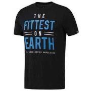Lyhythihainen t-paita Reebok Sport  Crossfit Fittest ON Earth  EU S