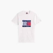 Lyhythihainen t-paita Tommy Jeans  TJM SLIM RWB FLAG TEE EX  EU S