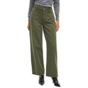 Suorat farkut Vila  Cazo Wide Trousers - Deep Depth  US 34 / 30