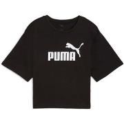 Lyhythihainen t-paita Puma  Ess Cropped No. 1 Logo Relaxed Tee  EU S