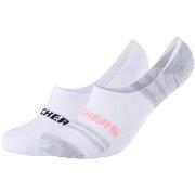 Urheilusukat Skechers  2PPK Mesh Ventilation Footies Socks  39 / 42