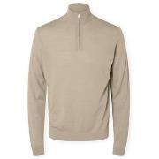 Neulepusero Selected  Noos Tray Half Zip Knit - Kelp  EU S