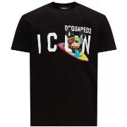 Lyhythihainen t-paita Dsquared  79GC0064S23009900  EU XXL