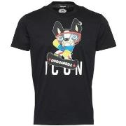 Lyhythihainen t-paita Dsquared  S79GC0033S23009  EU XXL