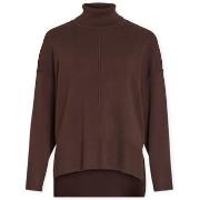 Neulepusero Vila  Noos Ostria Rollneck Knit - Coffee Bean  EU M