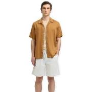 Lyhythihainen paitapusero Selected  Regnoa Mix Shirt S/S - Chipmunk  E...