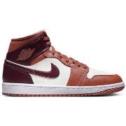 Tennarit Nike  Jordan 1 Mid Dusty Peach Night Maroon (Women's)  36 1/2
