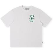 Lyhythihainen t-paita Sanjo  Running Club T-Shirt - White  EU S