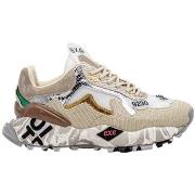 Kengät Exé Shoes  EXÉ Sneakers 134-28 - Beige/Silver Lea/Fab  36