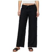 Väljät housut Superdry  Pantalon  en lin coupe large  EU M
