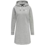 Lyhyt mekko hummel  Robe  sweat à capuche gris  EU S