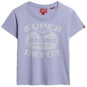 Lyhythihainen t-paita Superdry  T-shirt  Archive Kiss imprimé  EU S