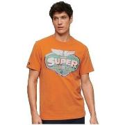 Lyhythihainen t-paita Superdry  T-shirt  Gasoline Workwear orange  EU ...