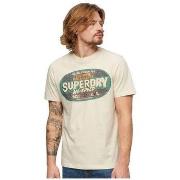 Lyhythihainen t-paita Superdry  T-shirt  Gasoline Workwear manches cou...