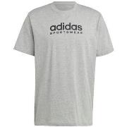 Lyhythihainen t-paita adidas  T-shirt  gris en coton  EU S