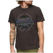 Lyhythihainen t-paita Superdry  T-shirt  Rock Graphic Band manches cou...