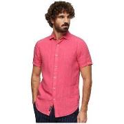 Paitapusero / Kauluspaita Superdry  Chemise  Studios en lin ajustée ro...