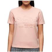 Lyhythihainen t-paita Superdry  T-shirt  Embossed Vl Relaxed à manches...