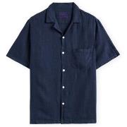 Lyhythihainen paitapusero Portuguese Flannel  Linen Camp Collar Shirt ...