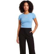 Lyhythihainen t-paita Calvin Klein Jeans  A- WOVEN LABEL 2X2 R LV047C2...