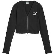 Paita Puma  T-shirt  Classics crop top noir  EU L