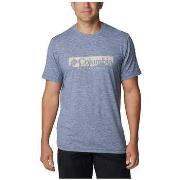 Lyhythihainen t-paita Columbia  T-shirt  Kwick Hike Bleu Marine  EU S