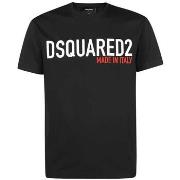 Lyhythihainen t-paita Dsquared  T-SHIRT S74GD0828 BLACK  EU S