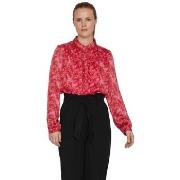 Paitapusero / Kauluspaita Vila  Shirt Layla Vie L/S - Pink Yarrow  FR ...