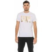 Lyhythihainen t-paita Leone 1947  Man Short Sleeves Stripe Gold  EU XX...