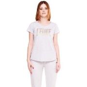 Lyhythihainen t-paita Leone 1947  Woman Short Sleeves Gold Silver  EU ...