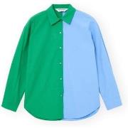 Paita Compania Fantastica  COMPAÑIA FANTÁSTICA Shirt 11034 - Green/Blu...