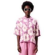 Lyhythihainen poolopaita Frnch  Typha Knit - Violine  EU S