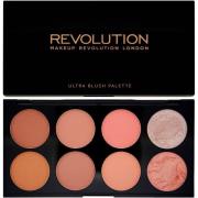 Makeup Revolution Ultra Blush And Contour Palette Hot Spice, 8 Shades