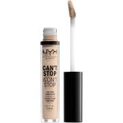 NYX Professional Makeup Can't Stop Won't Stop Concealer Alabaster - 3 ...